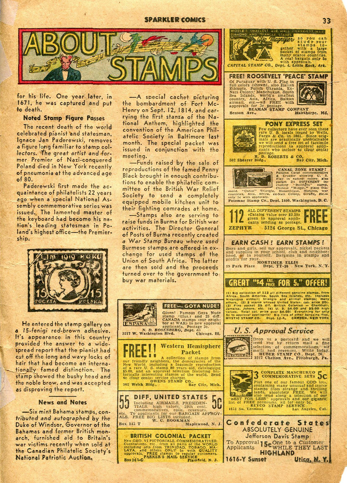 Read online Sparkler Comics comic -  Issue #4 - 34