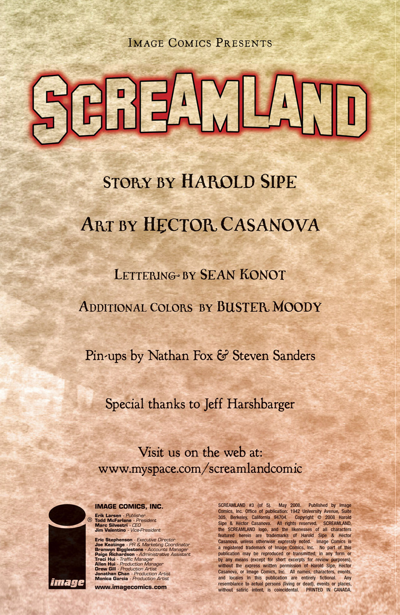 Read online Screamland (2011) comic -  Issue #3 - 3