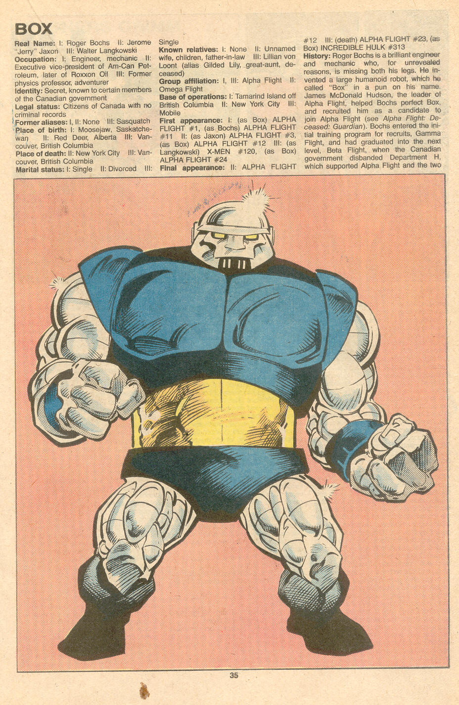 Read online The Official Handbook of the Marvel Universe Deluxe Edition comic -  Issue #2 - 37