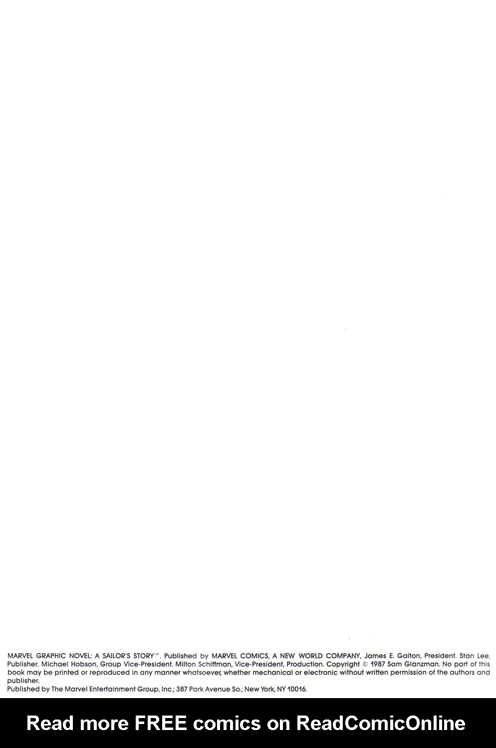 Read online Marvel Graphic Novel comic -  Issue #30 - A Sailor's Story - 4