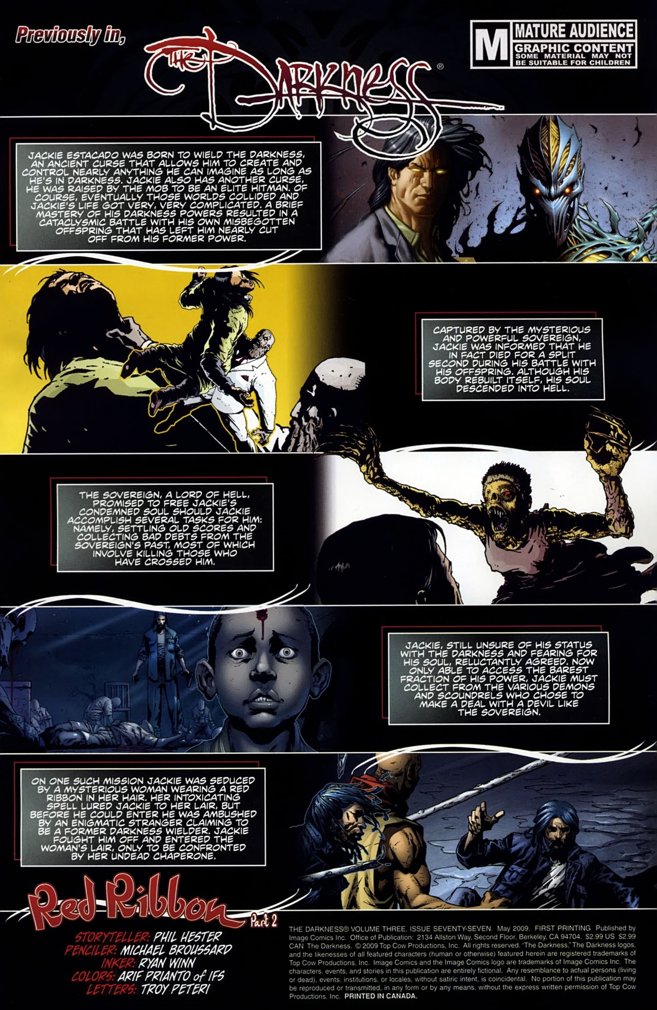 Read online The Darkness (2007) comic -  Issue #77 - 2