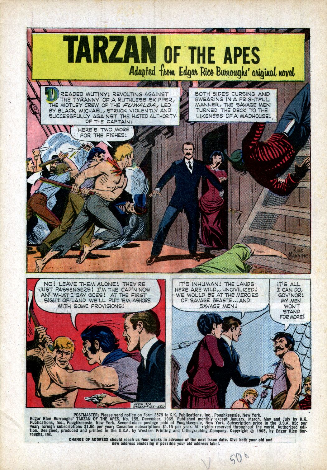 Read online Tarzan (1962) comic -  Issue #155 - 1