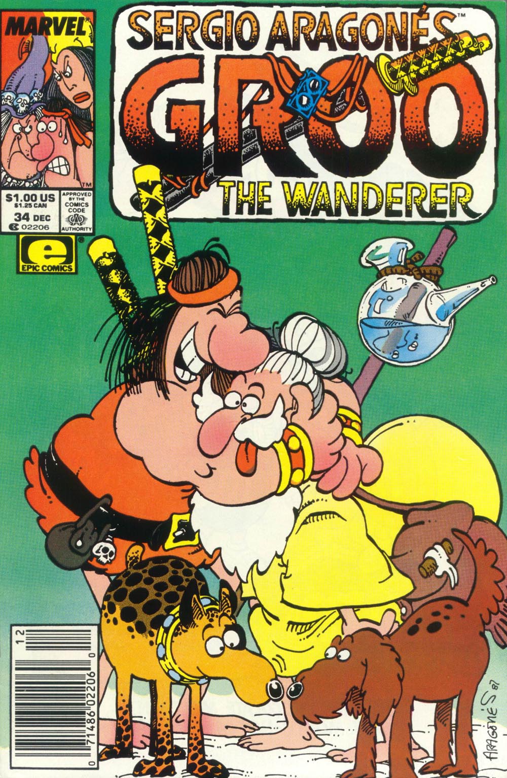 Sergio Aragonés Groo the Wanderer comic - Issue #34 - 1. Online read comic ...