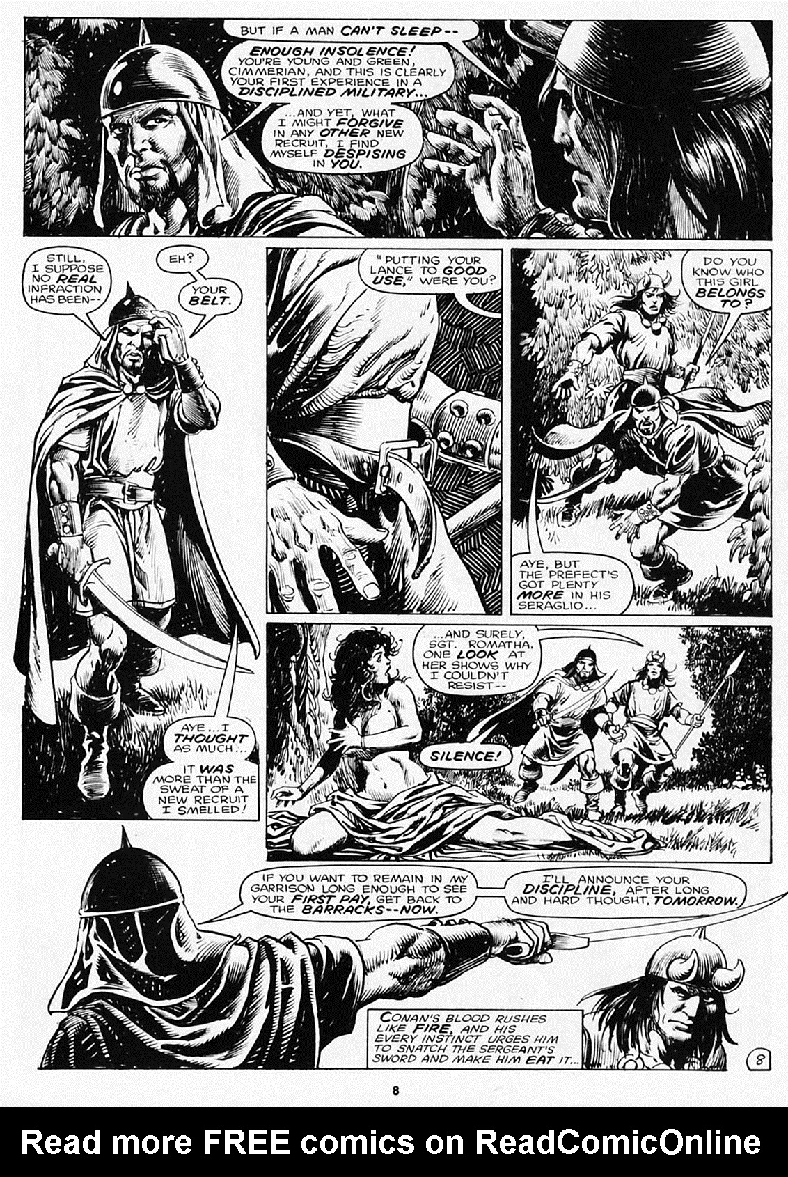 Read online The Savage Sword Of Conan comic -  Issue #180 - 10
