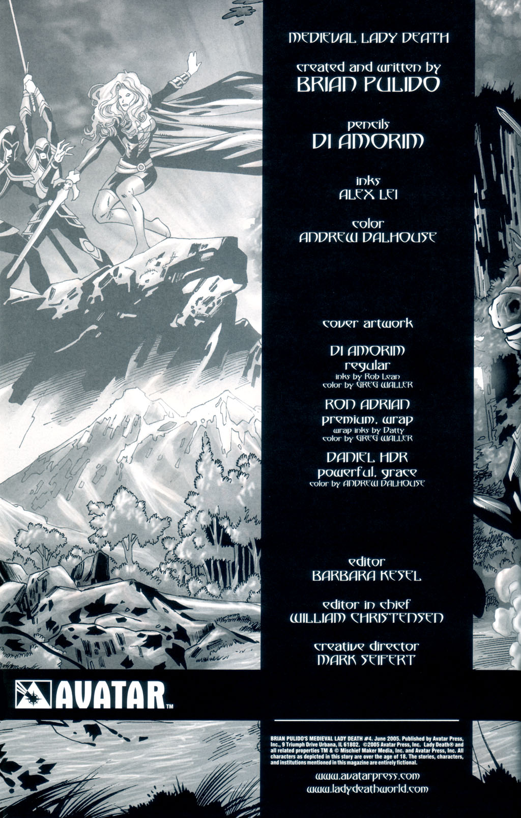 Read online Brian Pulido's Medieval Lady Death comic -  Issue #4 - 2