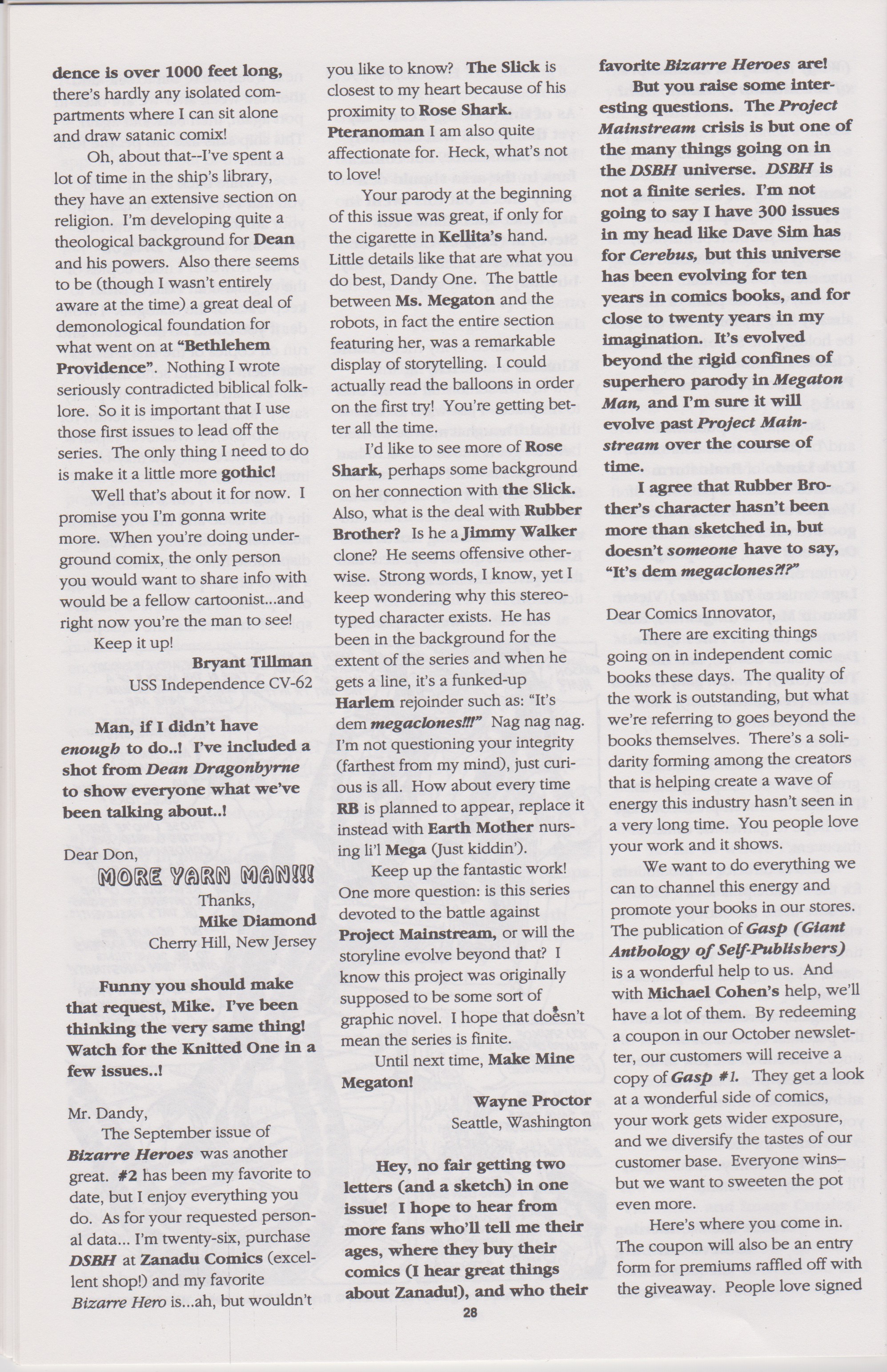 Read online Don Simpson's Bizarre Heroes comic -  Issue #6 - 30