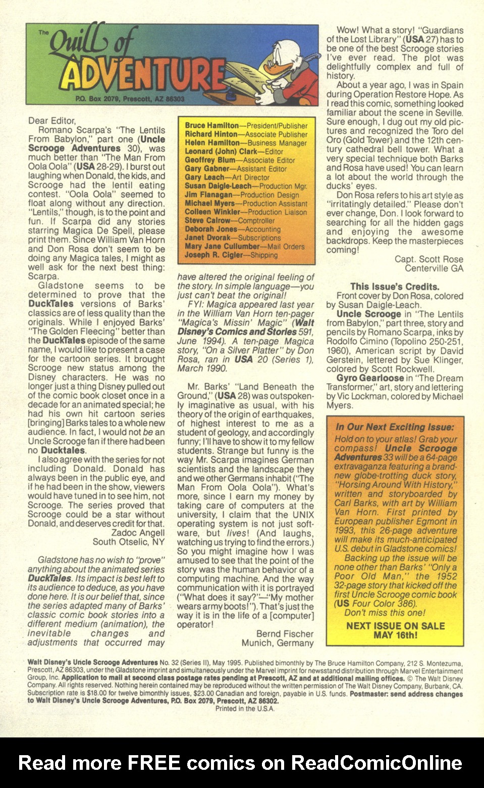 Read online Walt Disney's Uncle Scrooge Adventures comic -  Issue #32 - 34