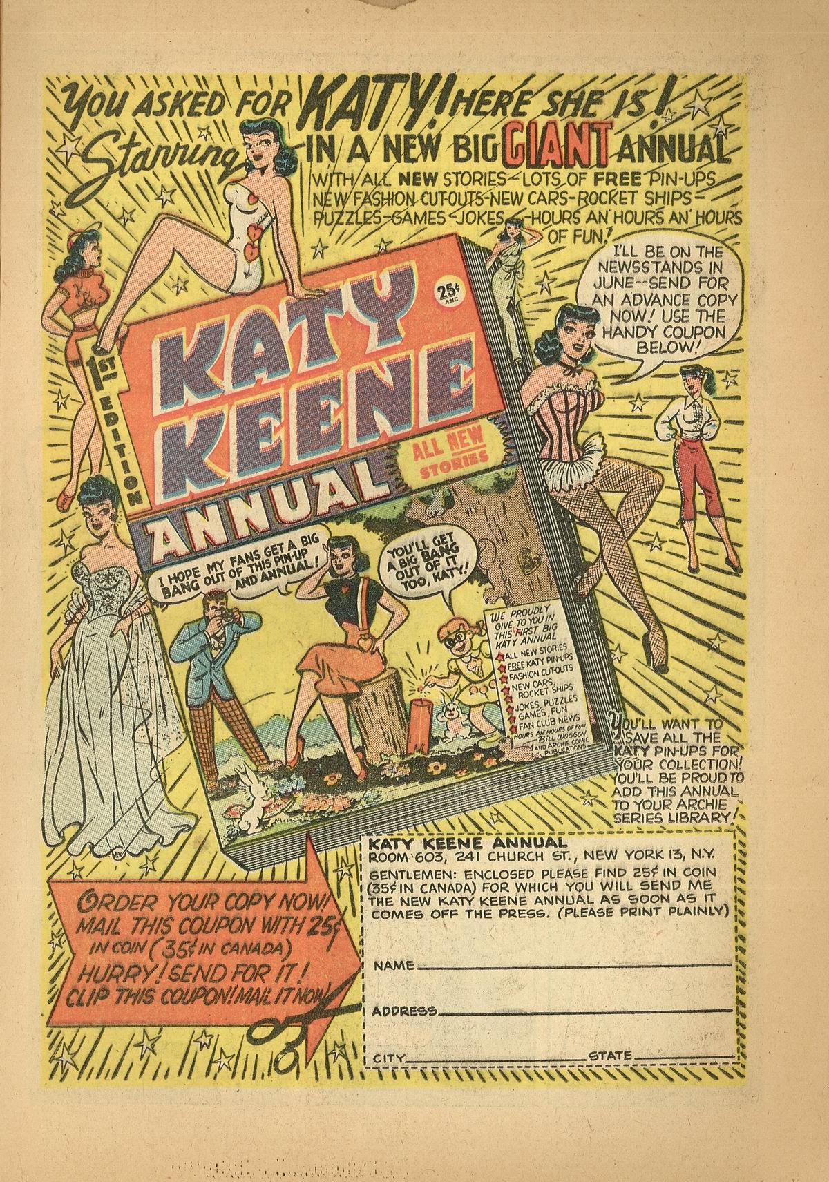 Read online Katy Keene (1949) comic -  Issue #16 - 13