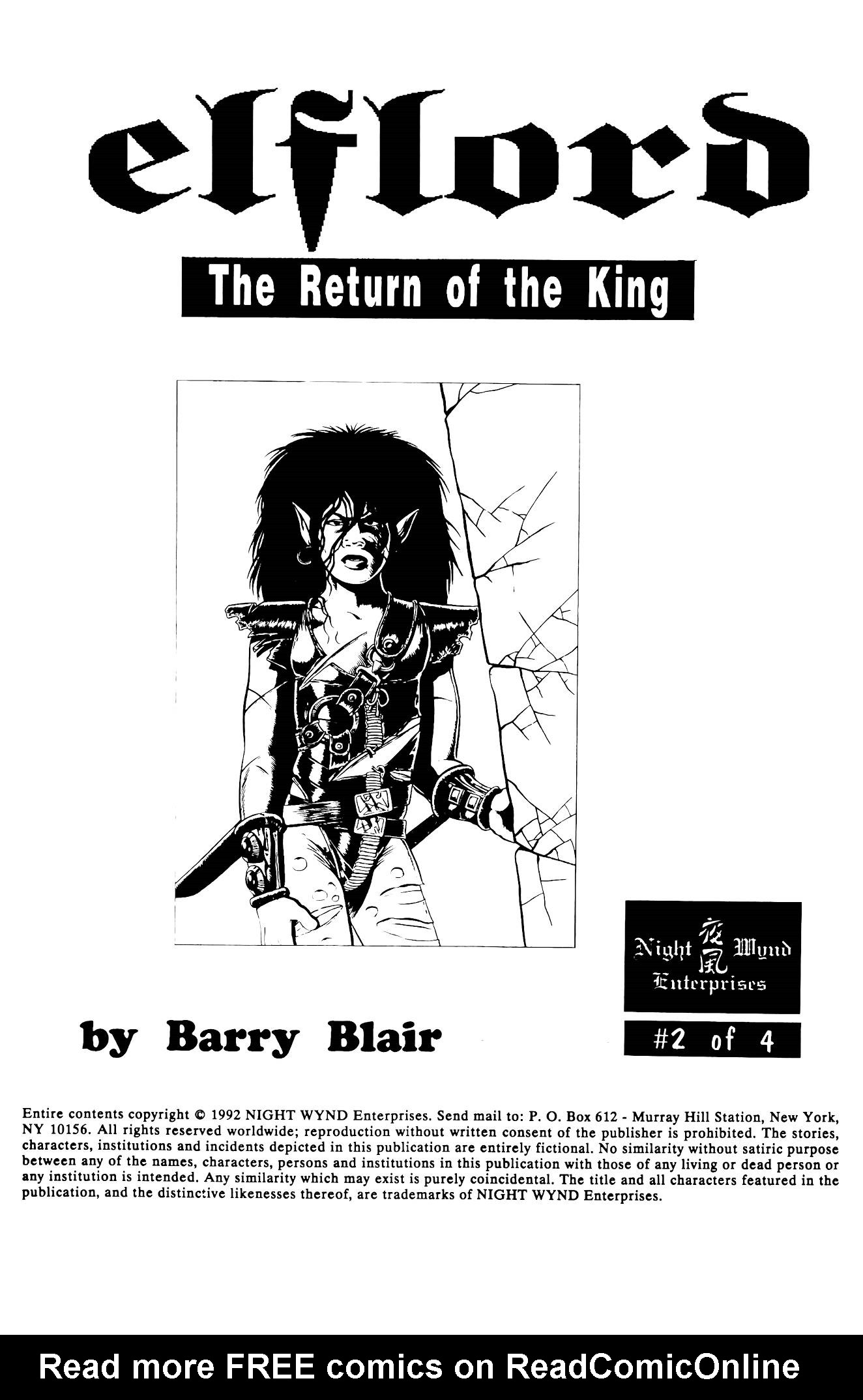 Read online Elflord: Return of the King comic -  Issue #2 - 2