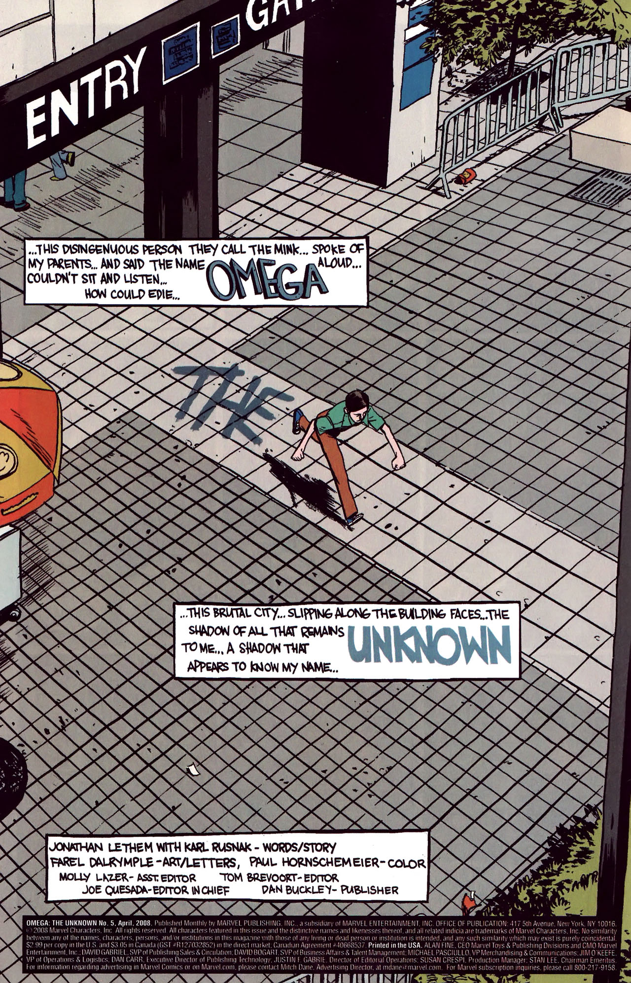 Read online Omega: The Unknown (2007) comic -  Issue #5 - 5