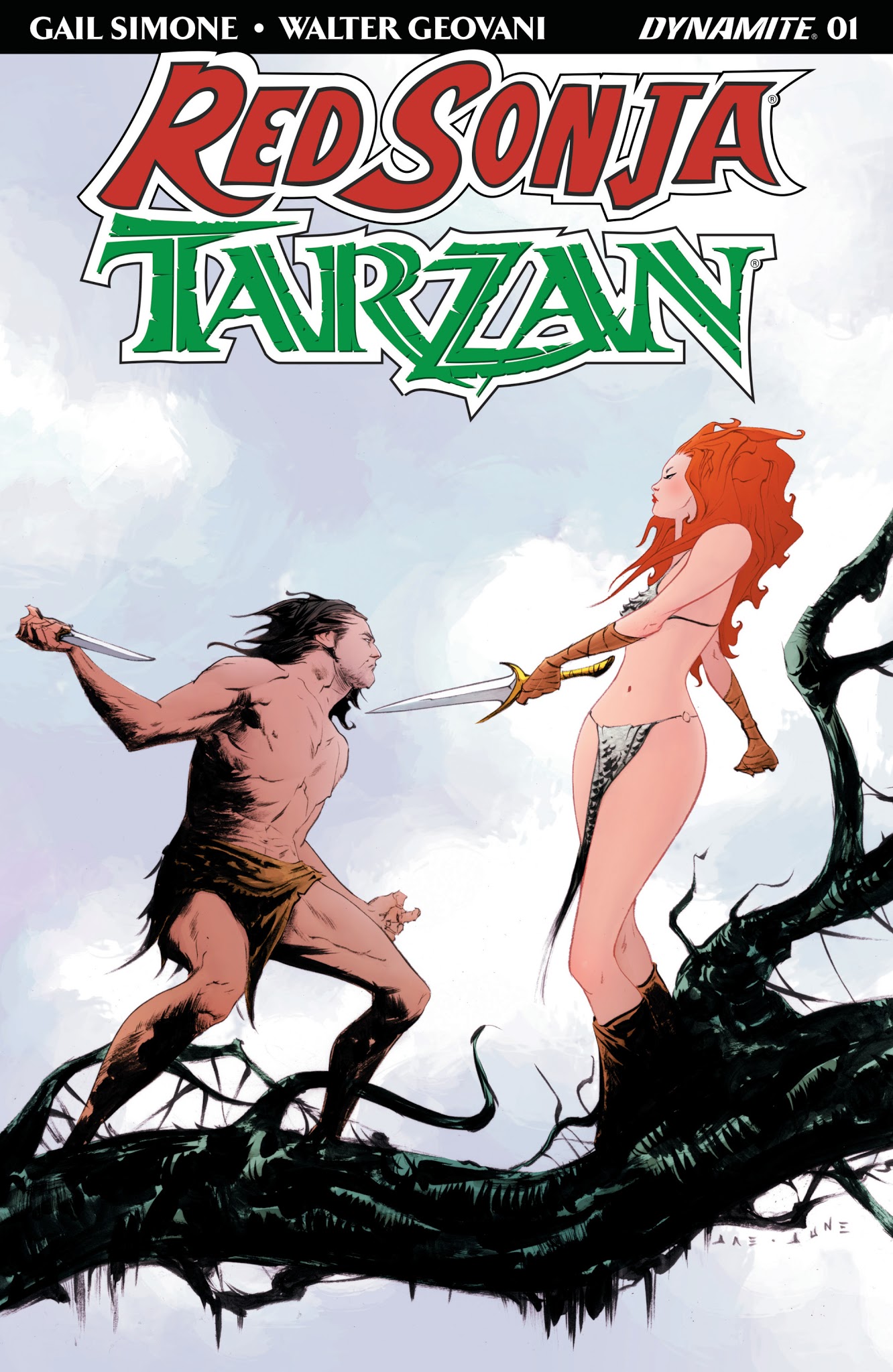 Read online Red Sonja/Tarzan comic -  Issue #1 - 2
