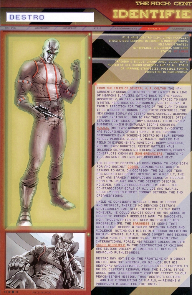 Read online G.I. Joe: Data Desk Handbook comic -  Issue #1 - 20