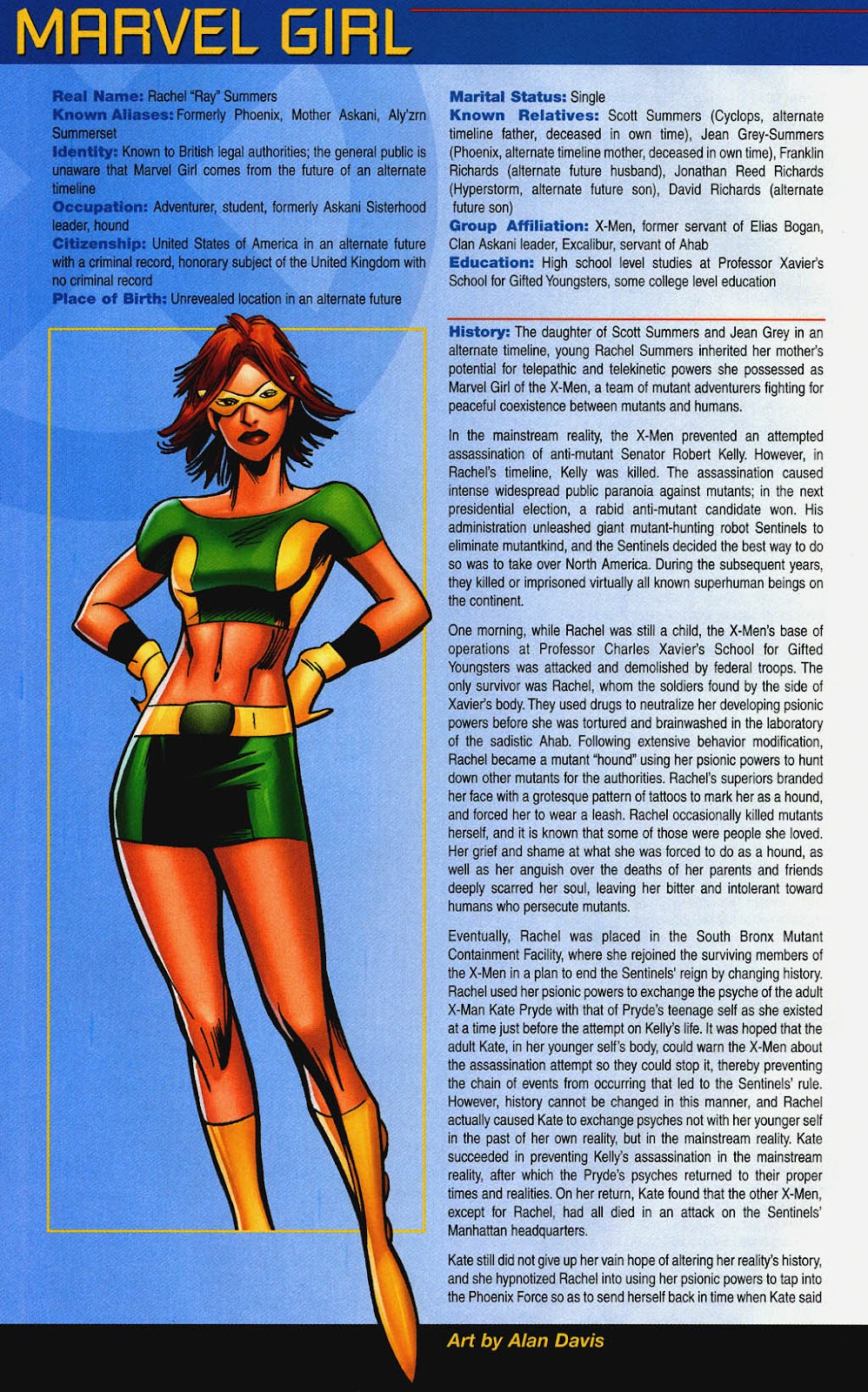 Official Handbook of the Marvel Universe: X-Men 2004 issue Full - Page 19