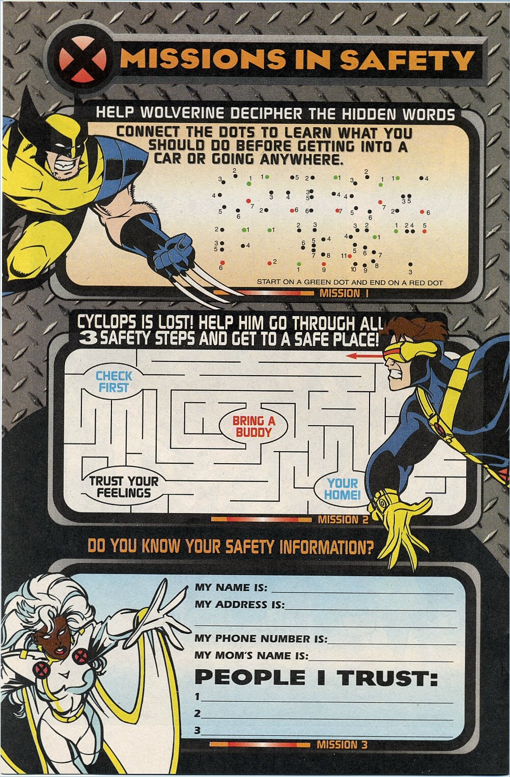 Read online Be X-Tra Safe With The X-Men comic -  Issue # Full - 11