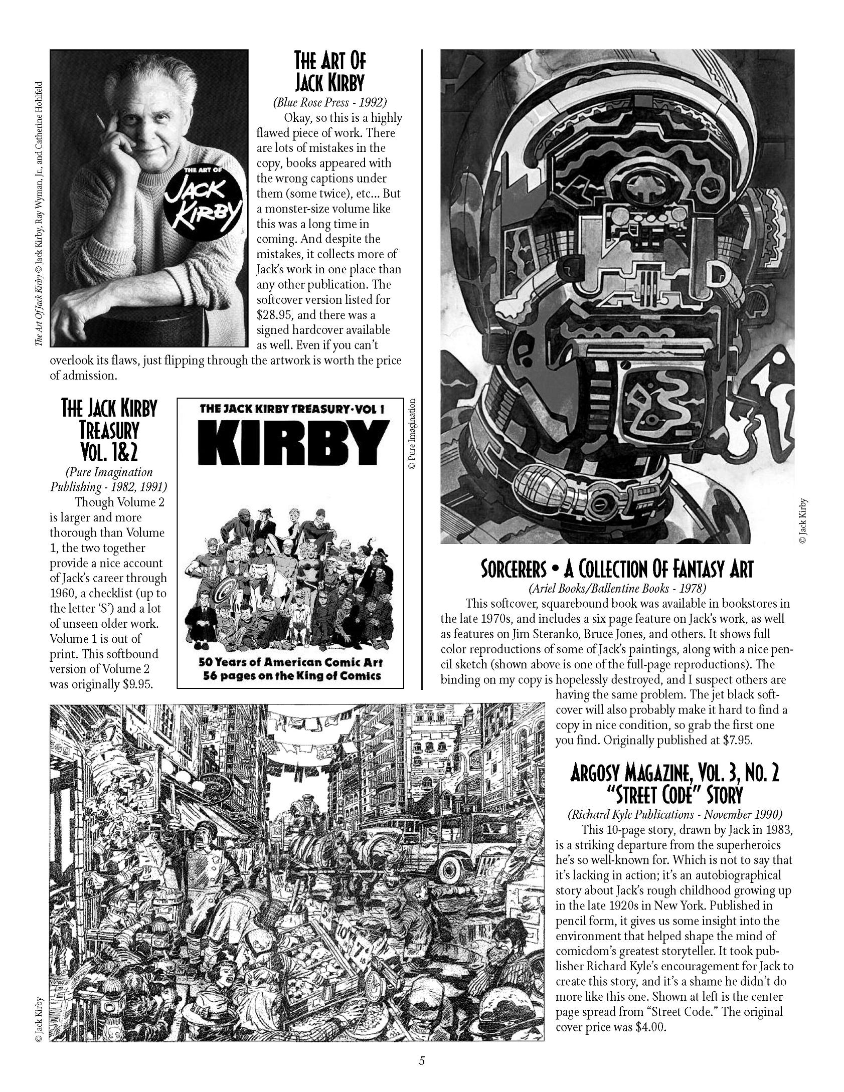 Read online The Jack Kirby Collector comic -  Issue #5 - 5