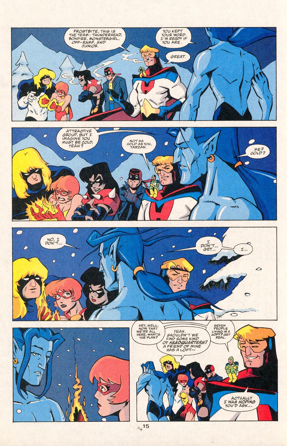 Read online Young Heroes in Love comic -  Issue #1 - 16