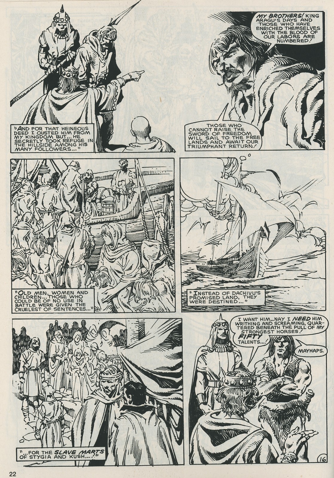 Read online The Savage Sword Of Conan comic -  Issue #121 - 22
