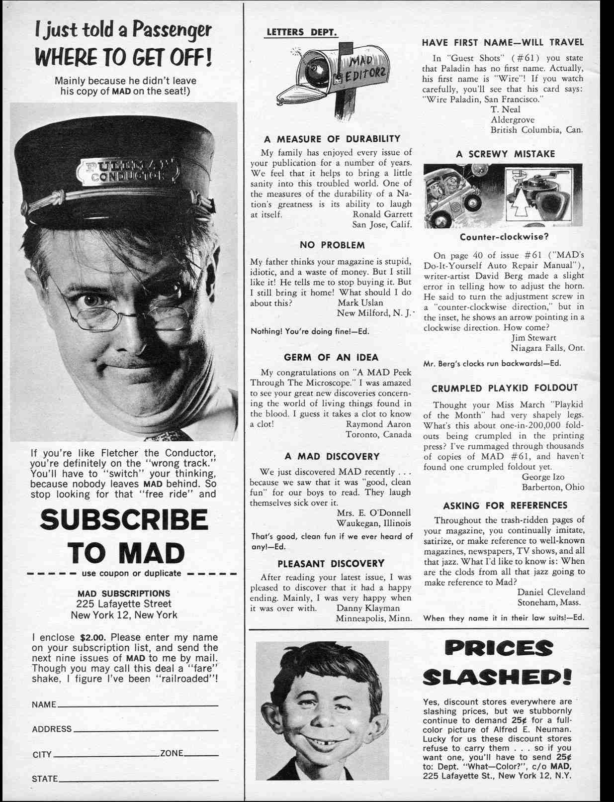 Read online MAD comic -  Issue #63 - 4