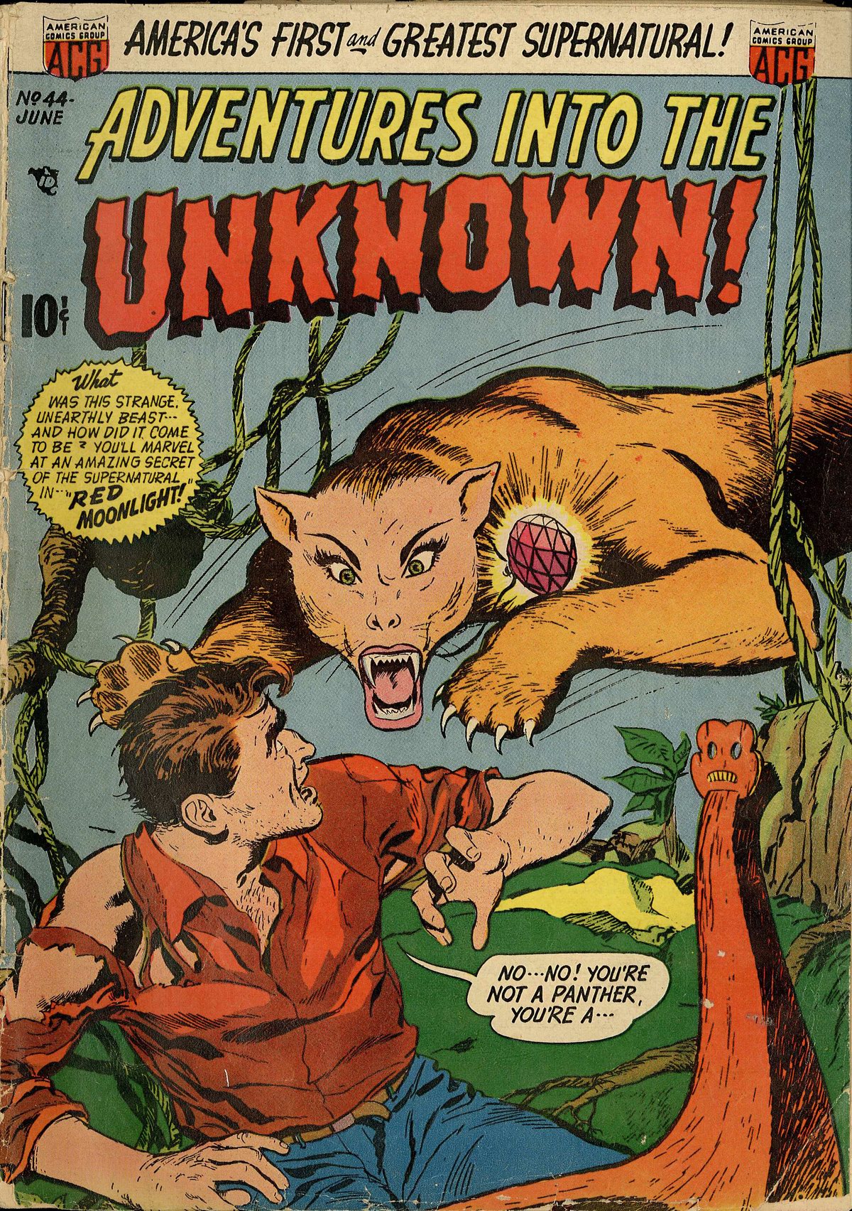 Read online Adventures Into The Unknown comic -  Issue #44 - 1