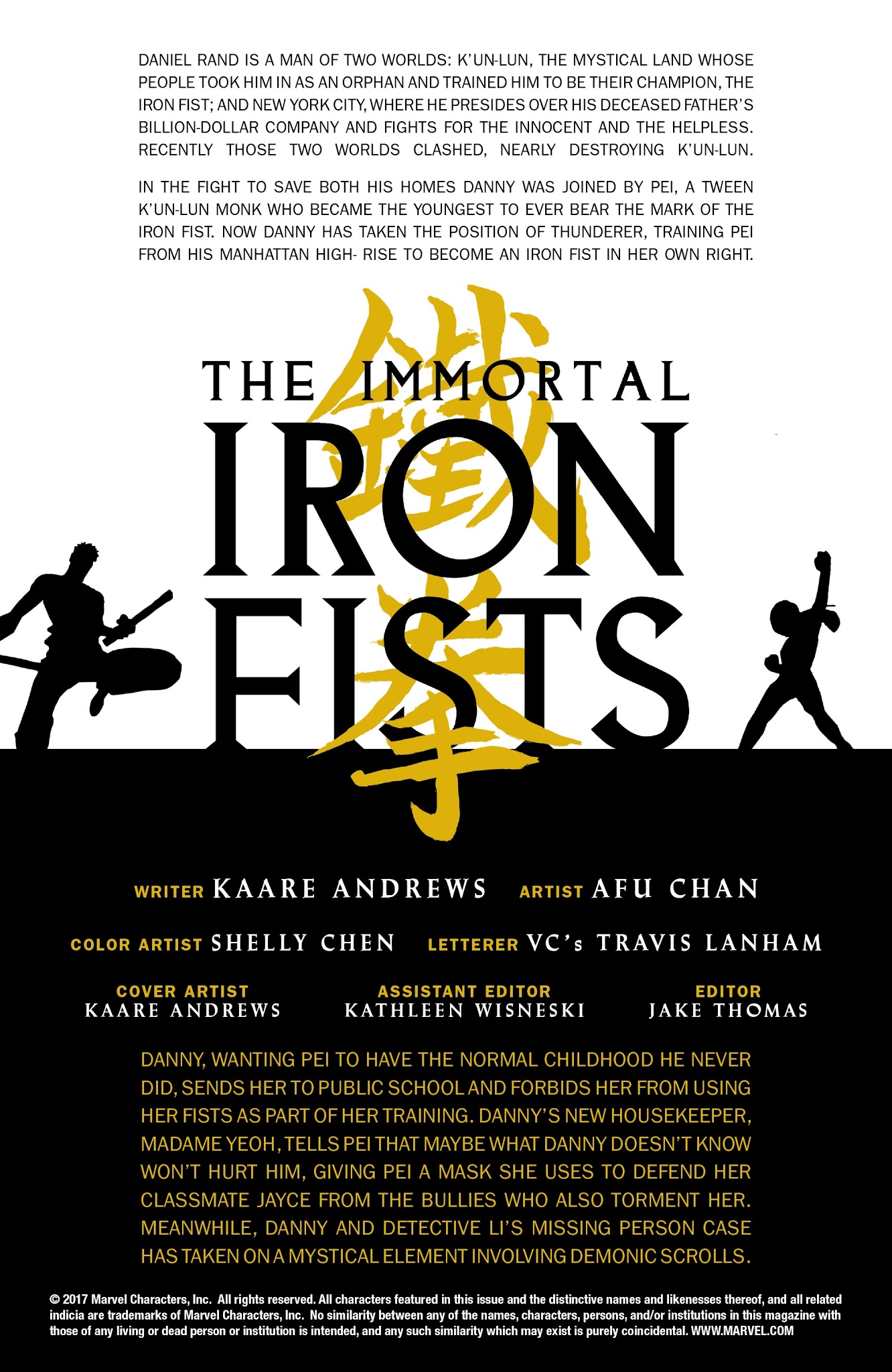 Read online The Immortal Iron Fists comic -  Issue #2 - 2