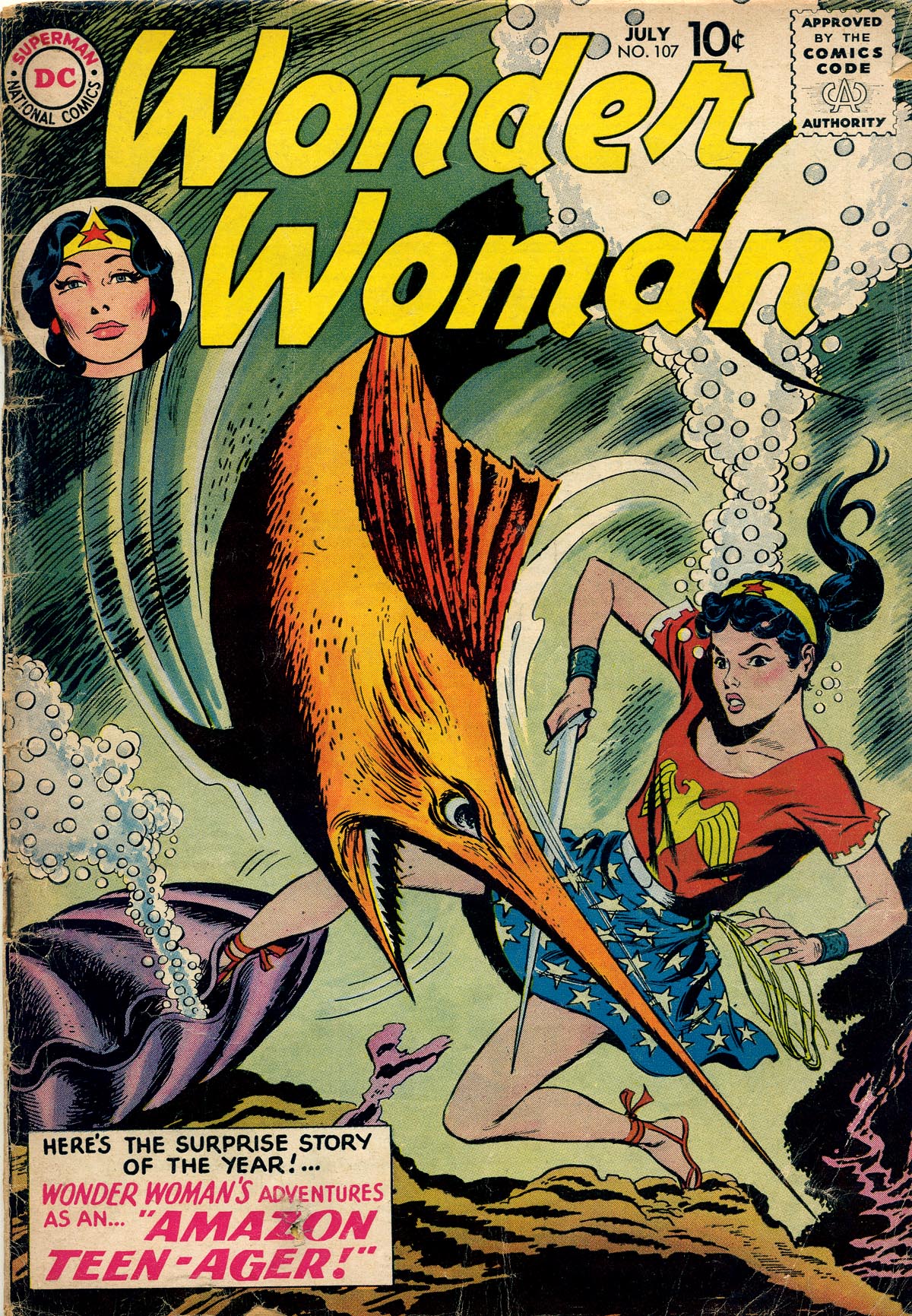 Read online Wonder Woman (1942) comic -  Issue #107 - 1