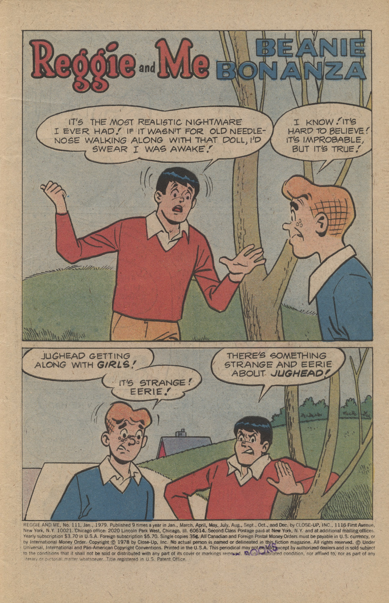 Read online Reggie and Me (1966) comic -  Issue #111 - 3