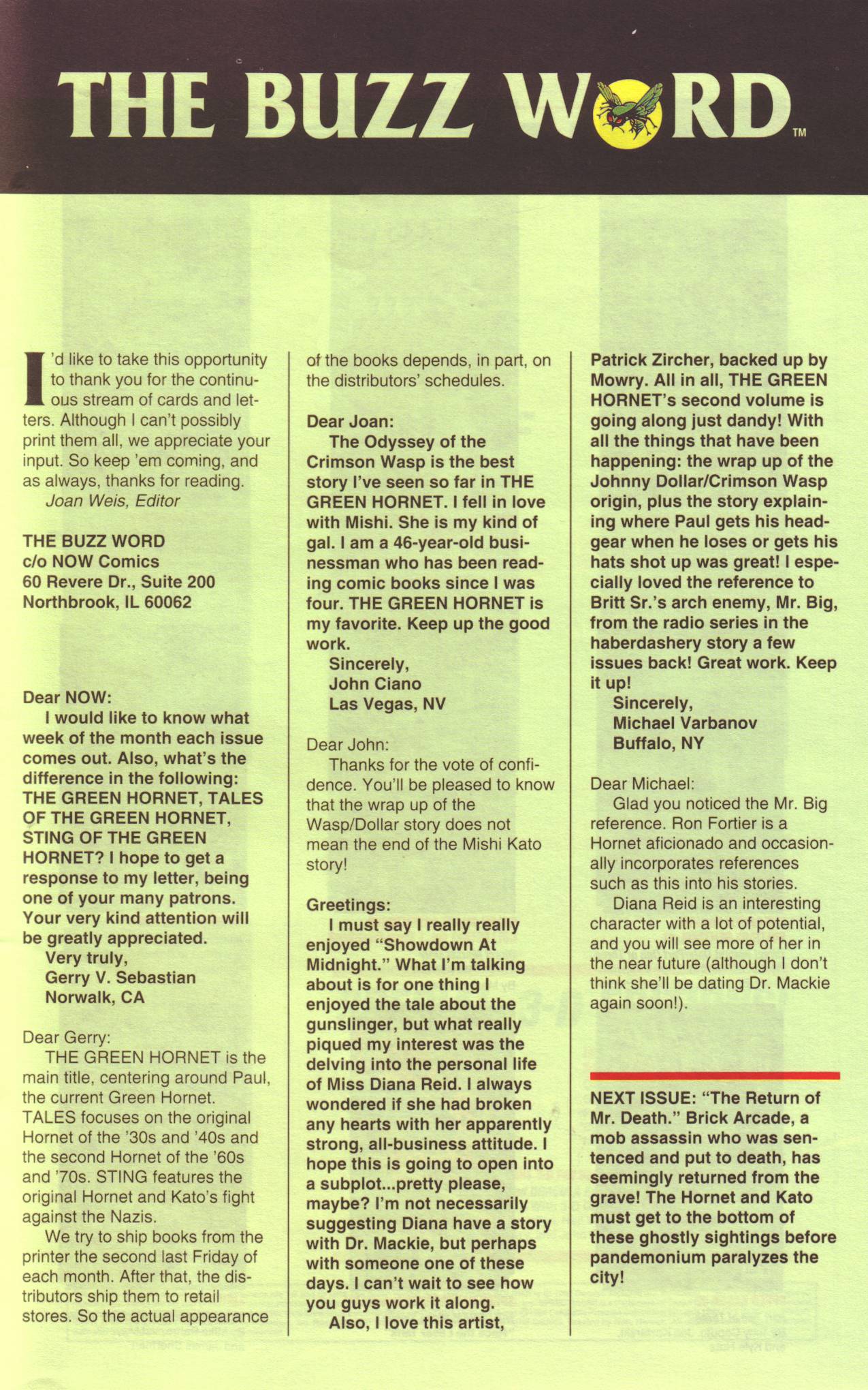 Read online The Green Hornet (1991) comic -  Issue #20 - 22