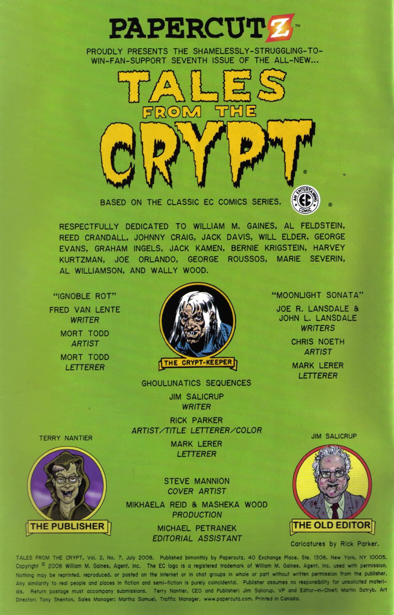 Read online Tales From The Crypt (2007) comic -  Issue #7 - 2
