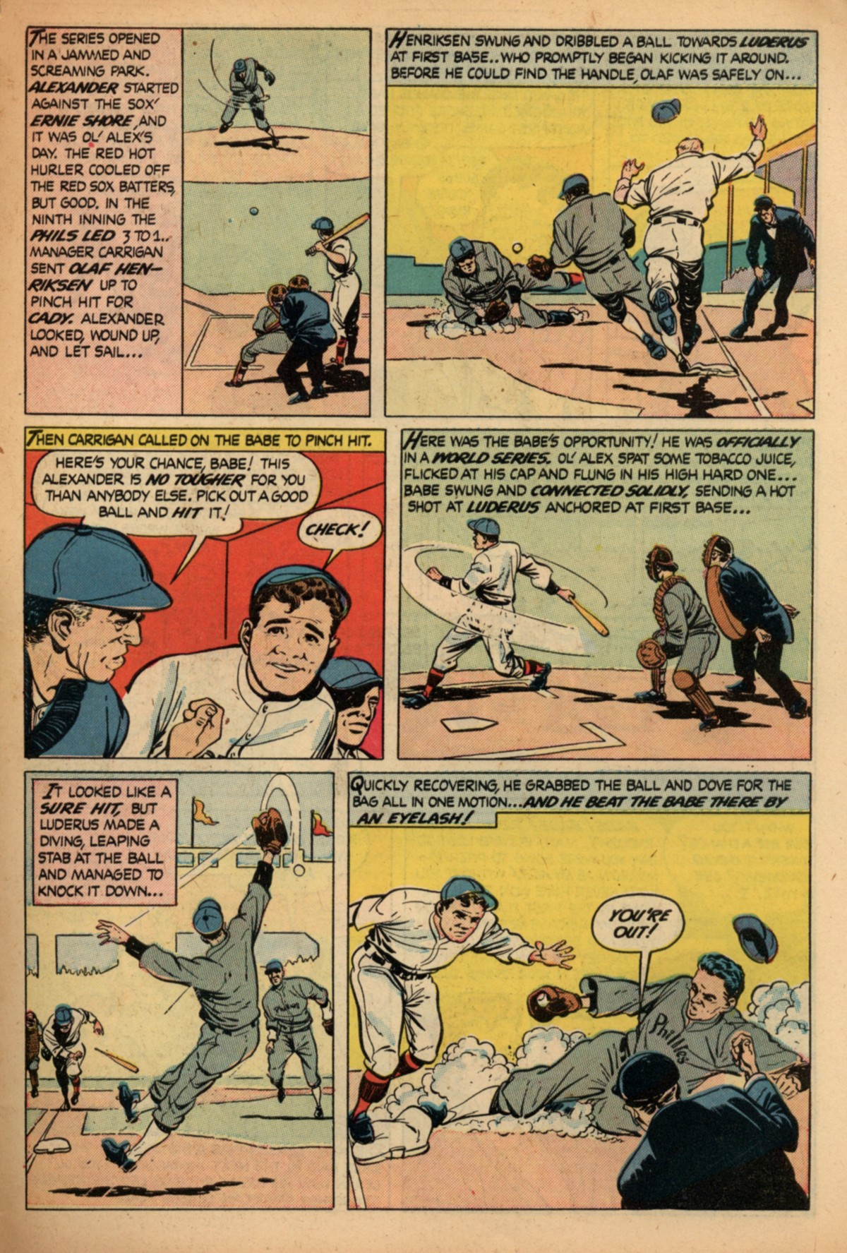 Read online Babe Ruth Sports Comics comic -  Issue #6 - 26