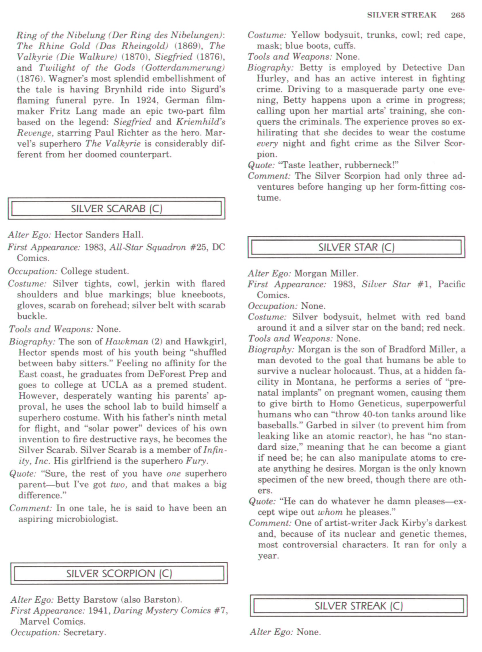 Read online The Encyclopedia of Superheroes comic -  Issue # TPB (Part 3) - 99
