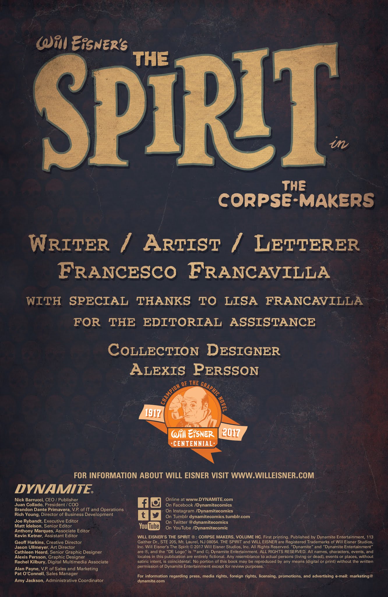 Read online Will Eisner's The Spirit: The Corpse Makers comic -  Issue # TPB - 5