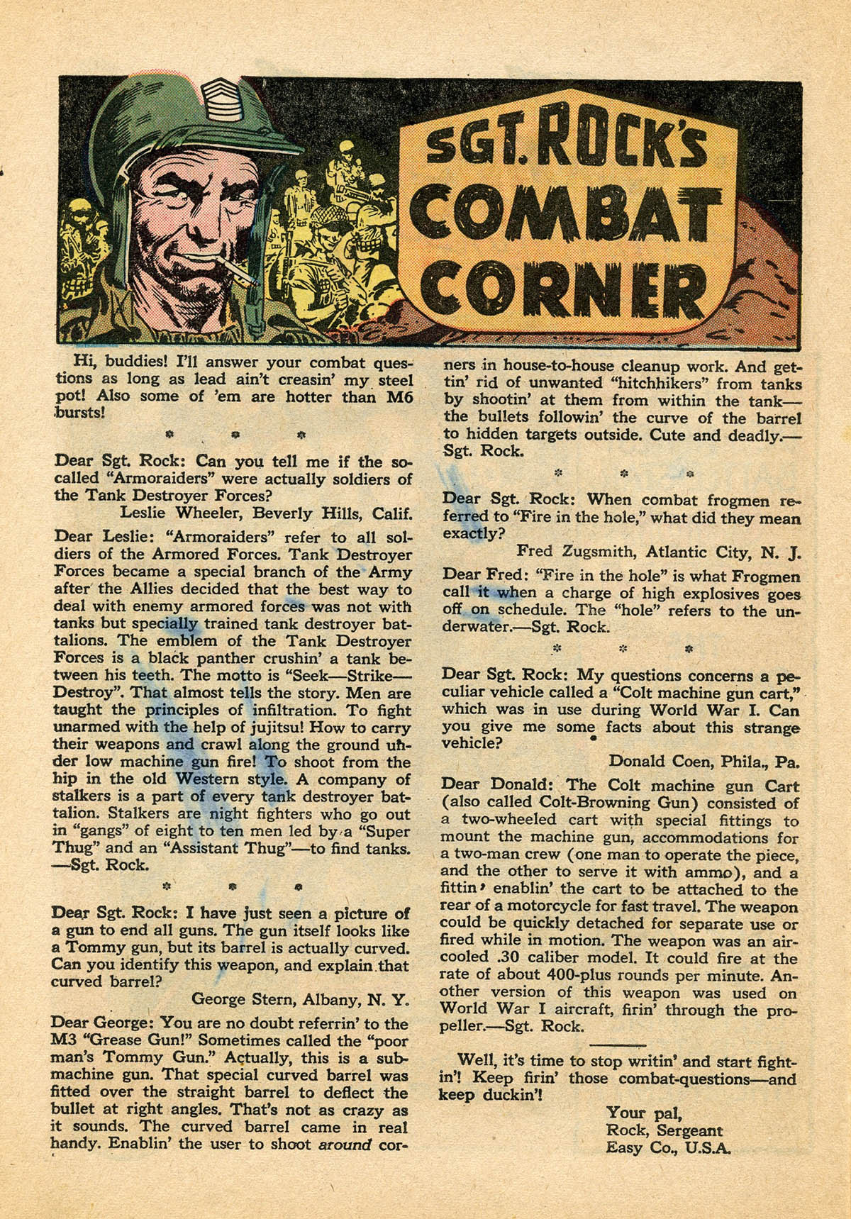 Read online Our Army at War (1952) comic -  Issue #142 - 22