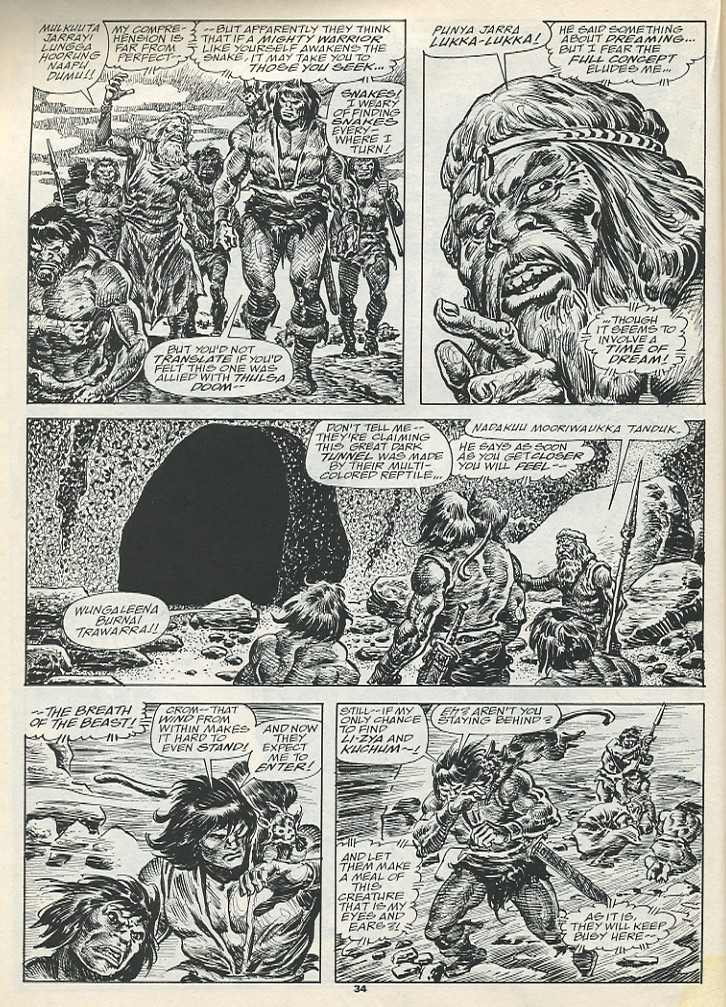 Read online The Savage Sword Of Conan comic -  Issue #193 - 36