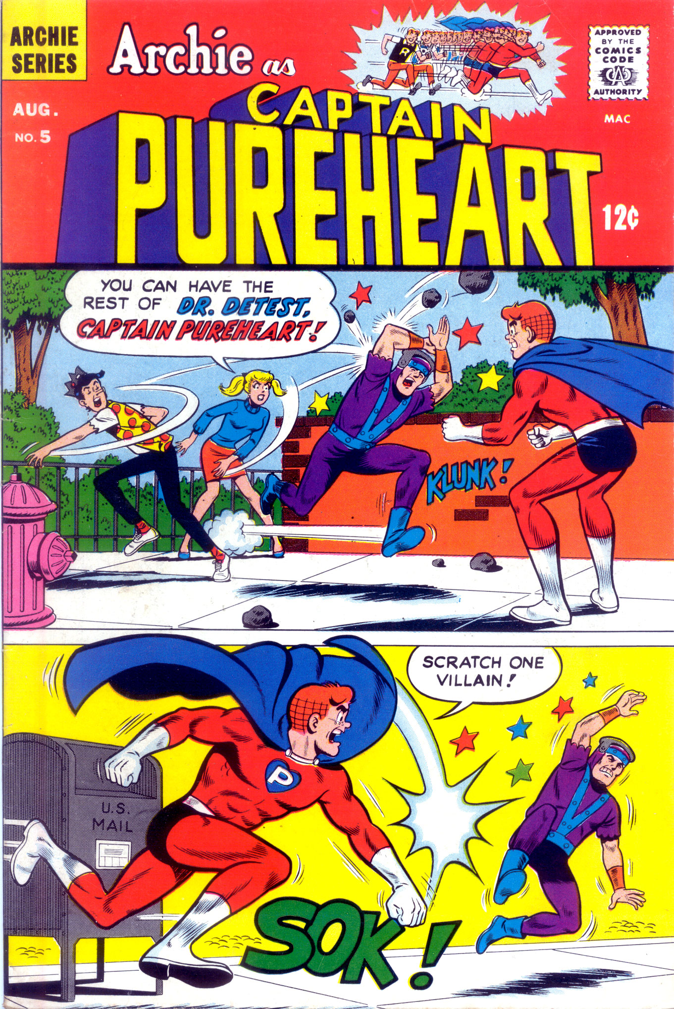 Read online Archie as Captain Pureheart comic -  Issue #5 - 1