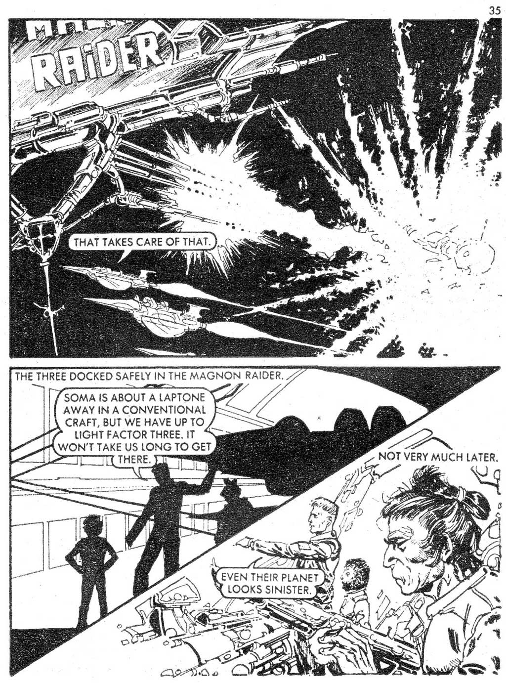 Read online Starblazer comic -  Issue #16 - 35