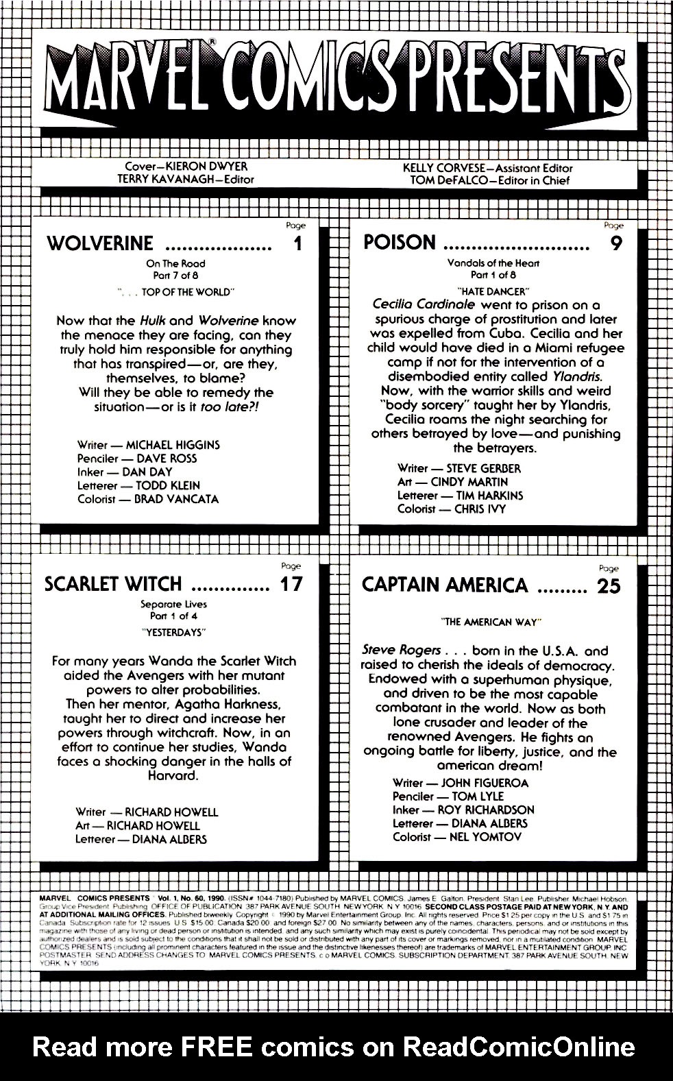 Read online Marvel Comics Presents (1988) comic -  Issue #60 - 2