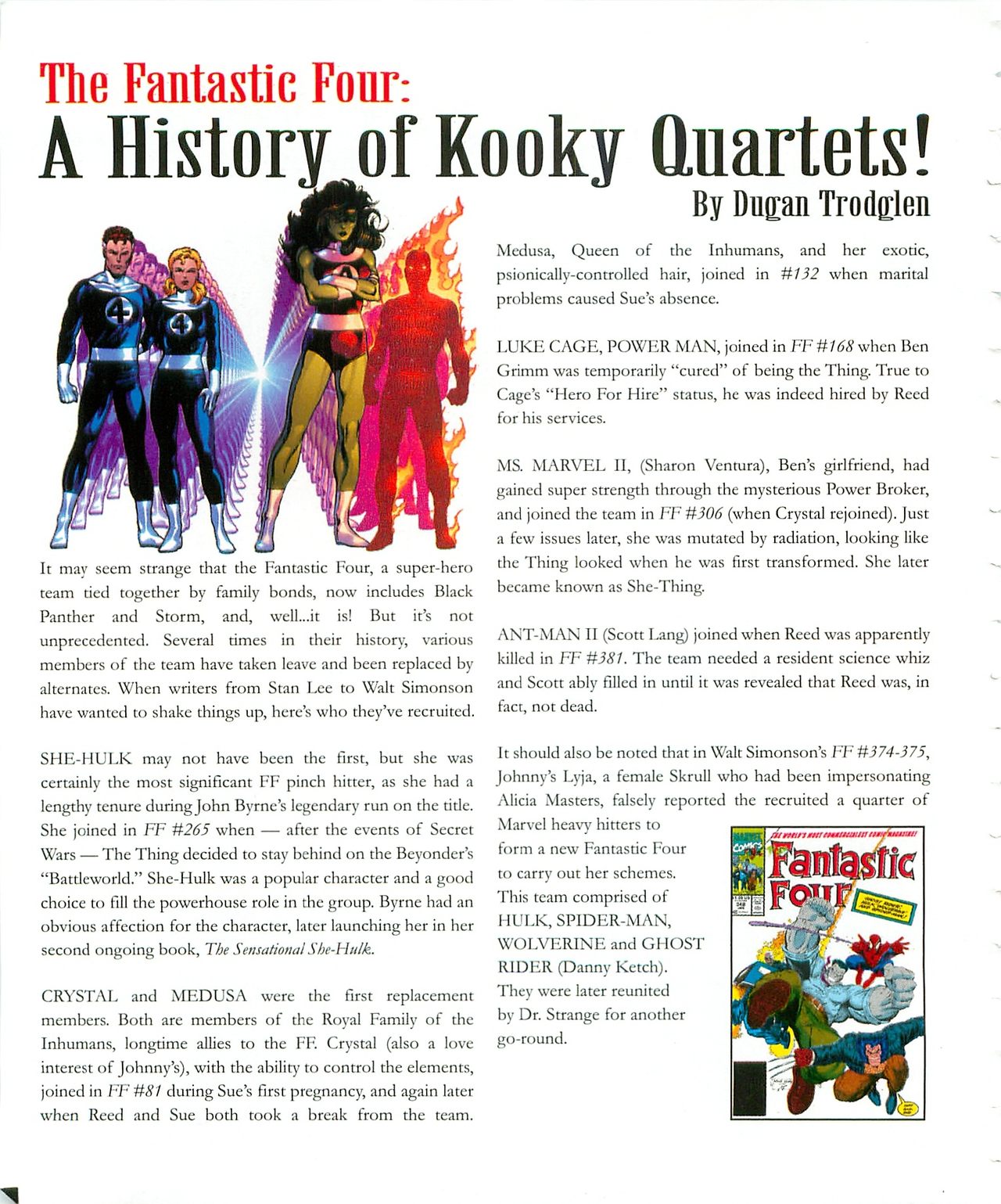 Read online Fantastic Four: The Universal Guide comic -  Issue # Full - 138