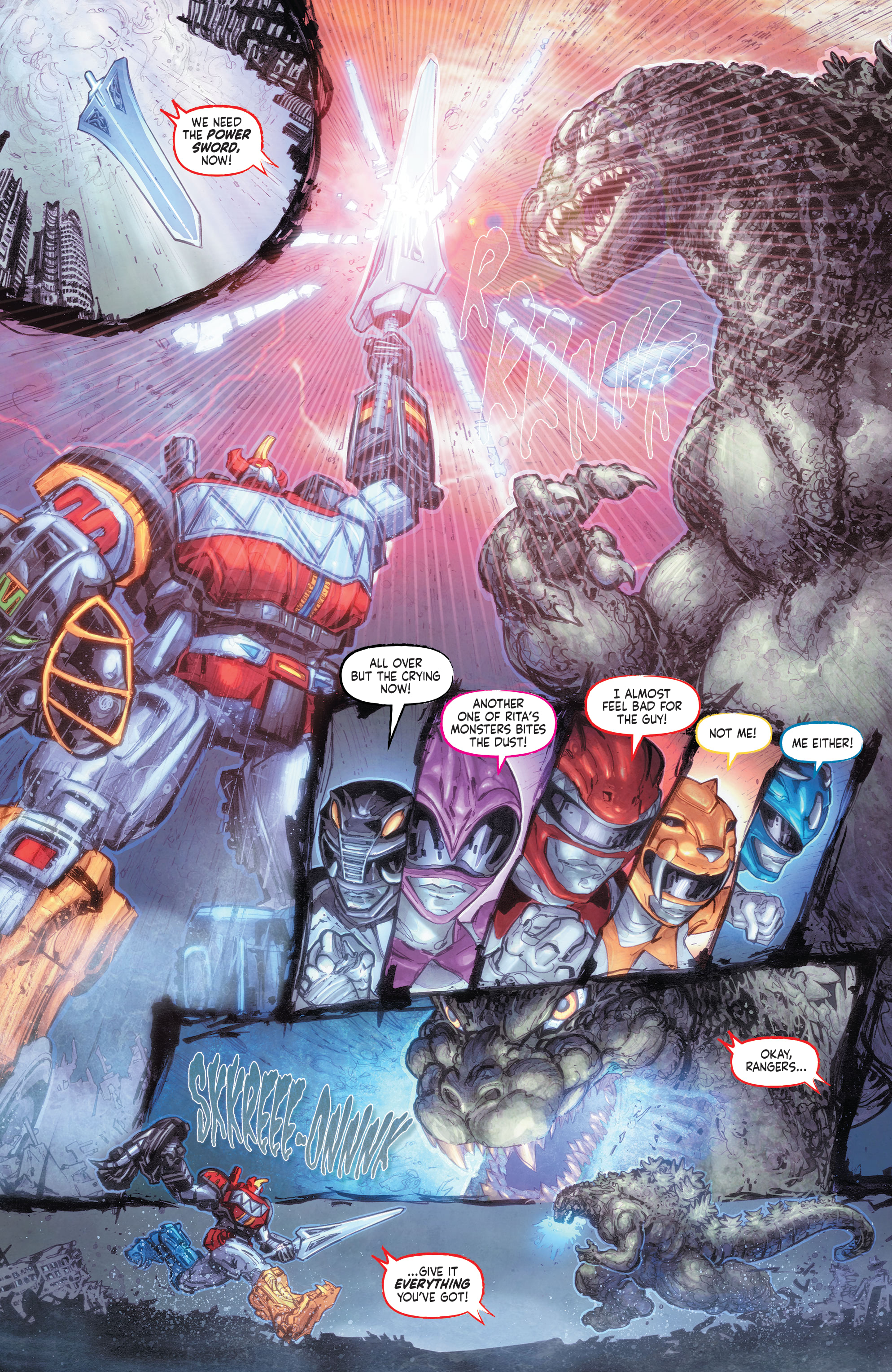 Read online Godzilla vs. The Mighty Morphin Power Rangers comic -  Issue #2 - 6
