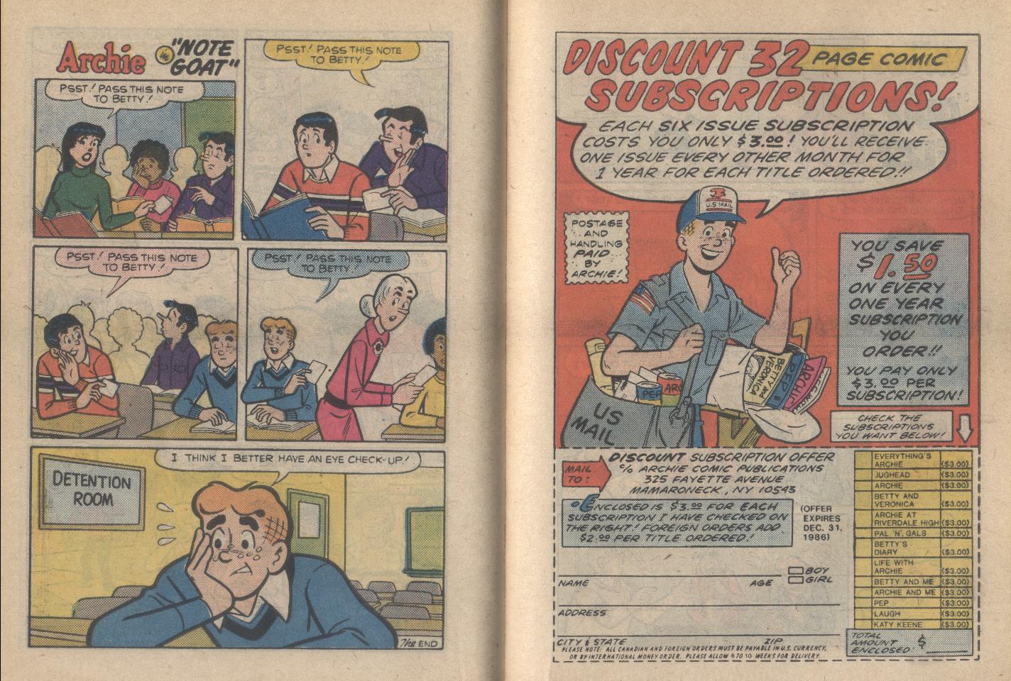 Read online Archie...Archie Andrews, Where Are You? Digest Magazine comic -  Issue #47 - 58