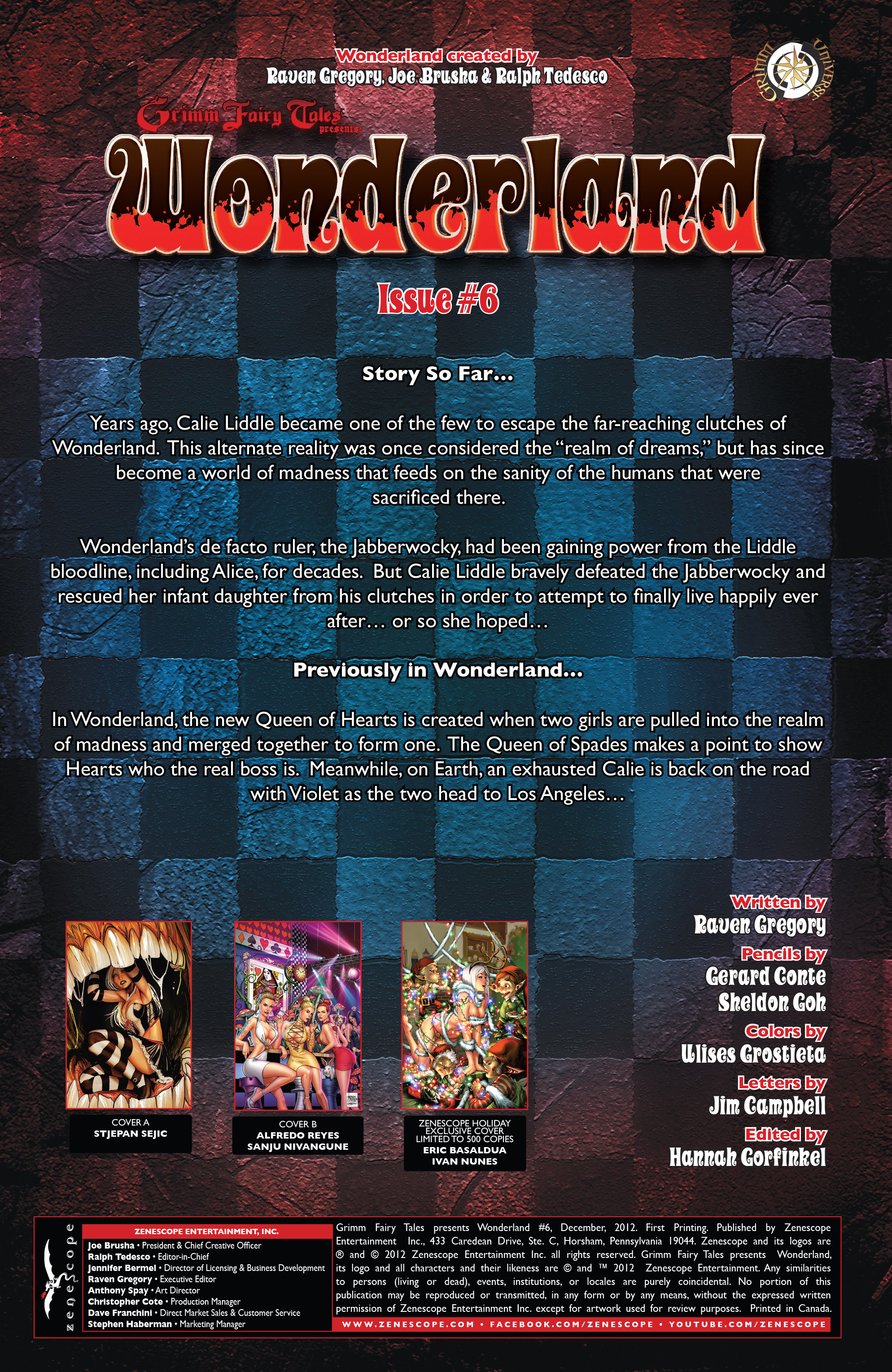 Read online Grimm Fairy Tales presents Wonderland comic -  Issue #6 - 2
