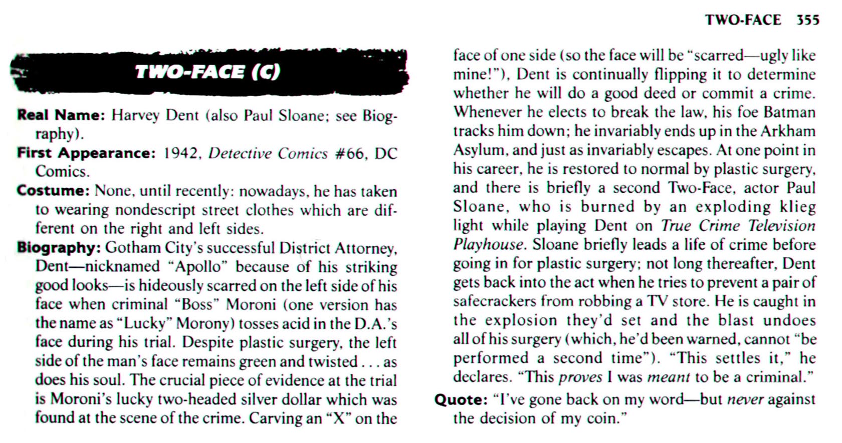 Read online The Encyclopedia of Super Villains comic -  Issue # TPB (Part 2) - 146