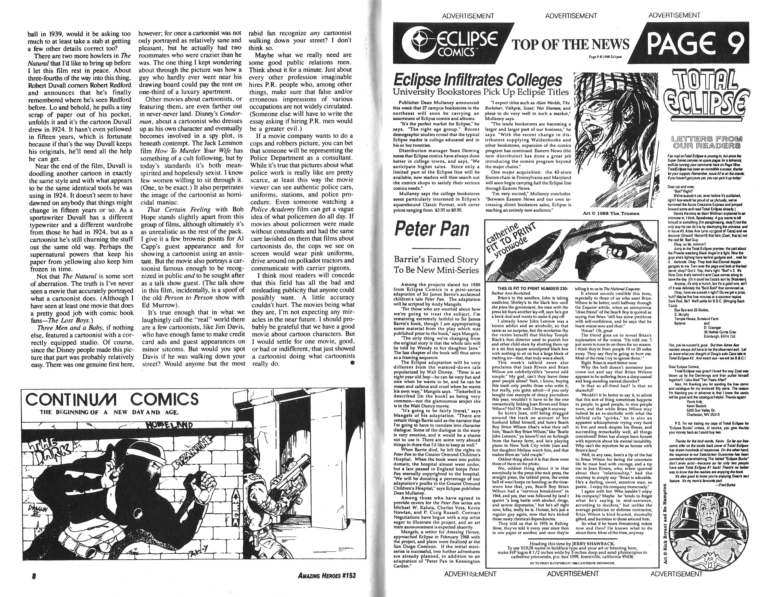 Read online Amazing Heroes comic -  Issue #153 - 5