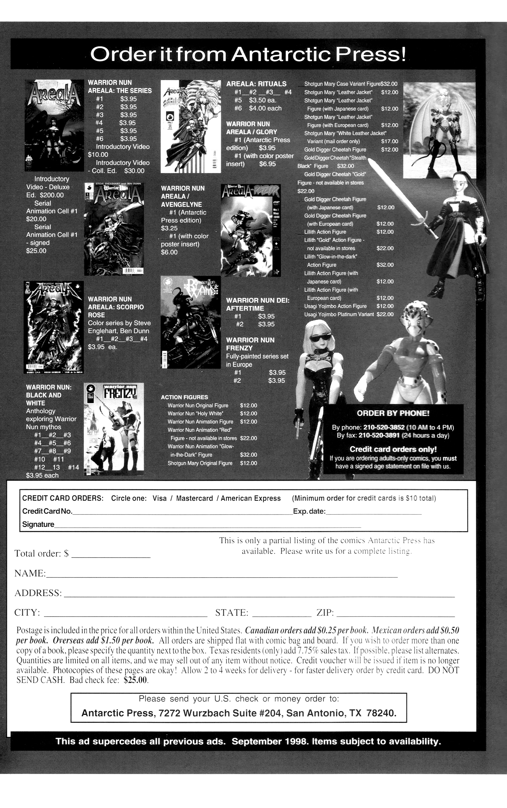 Read online Warrior Nun: Black & White comic -  Issue #19 - 2