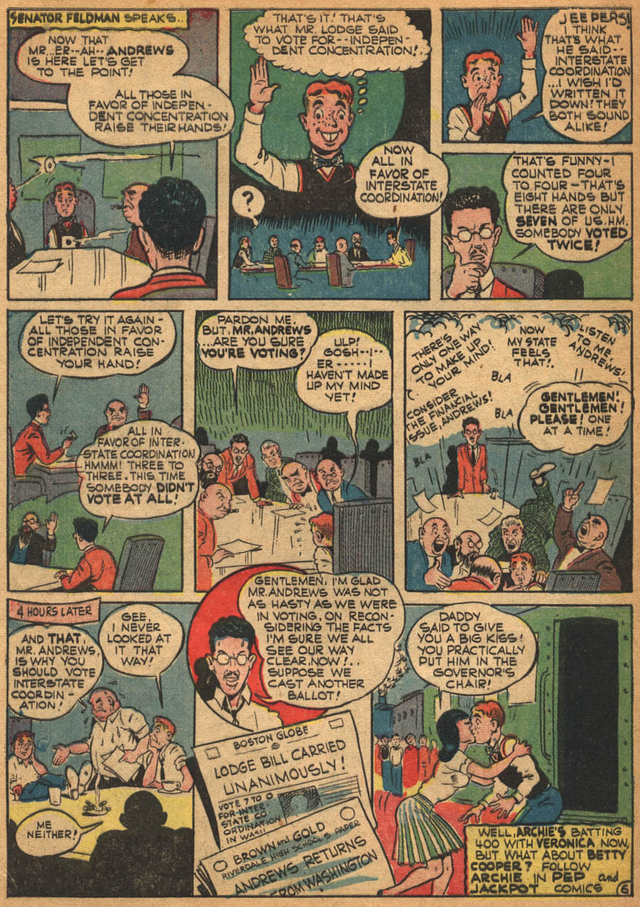 Read online Pep Comics comic -  Issue #31 - 60