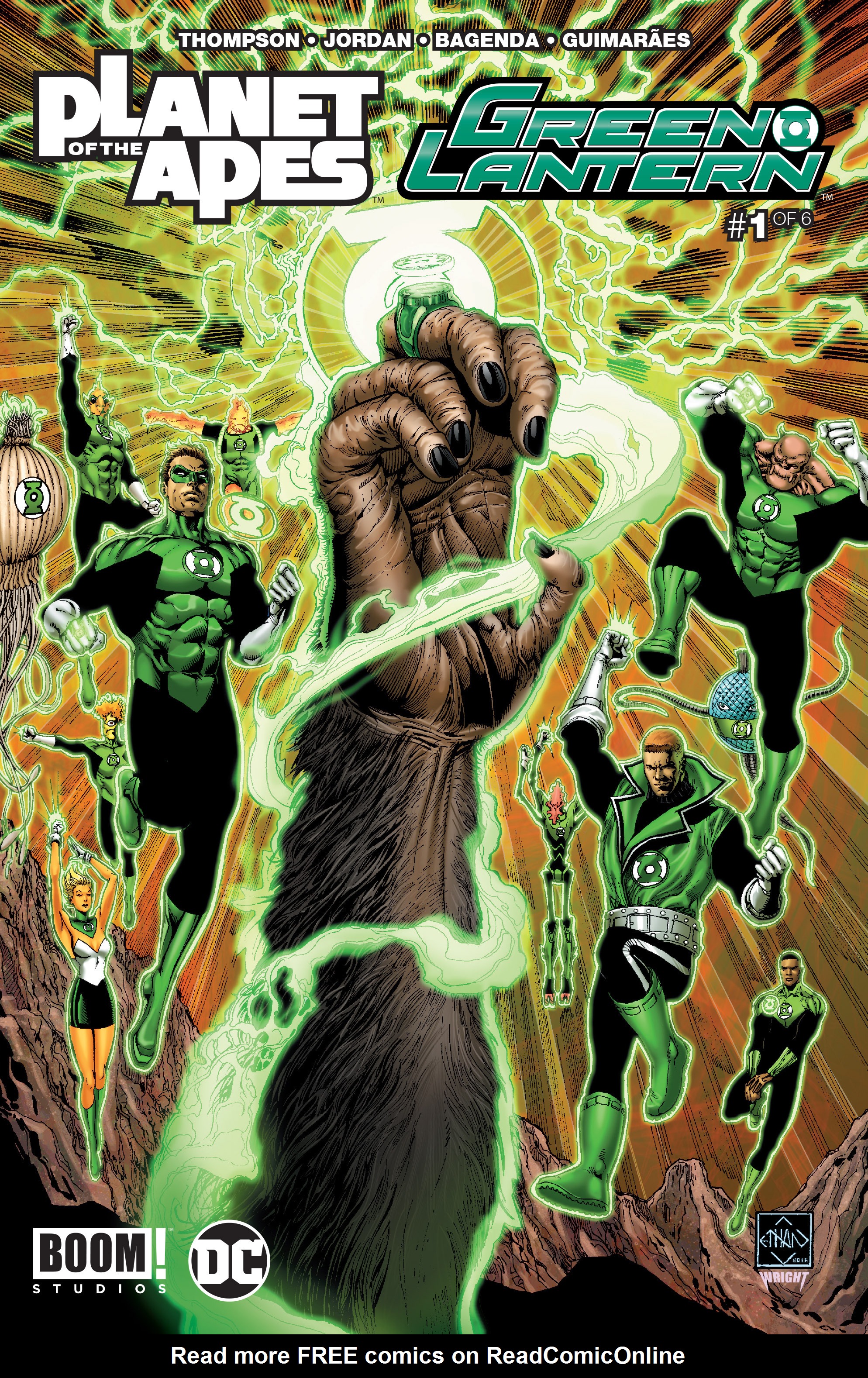 Read online Planet of the Apes/Green Lantern comic -  Issue #1 - 1