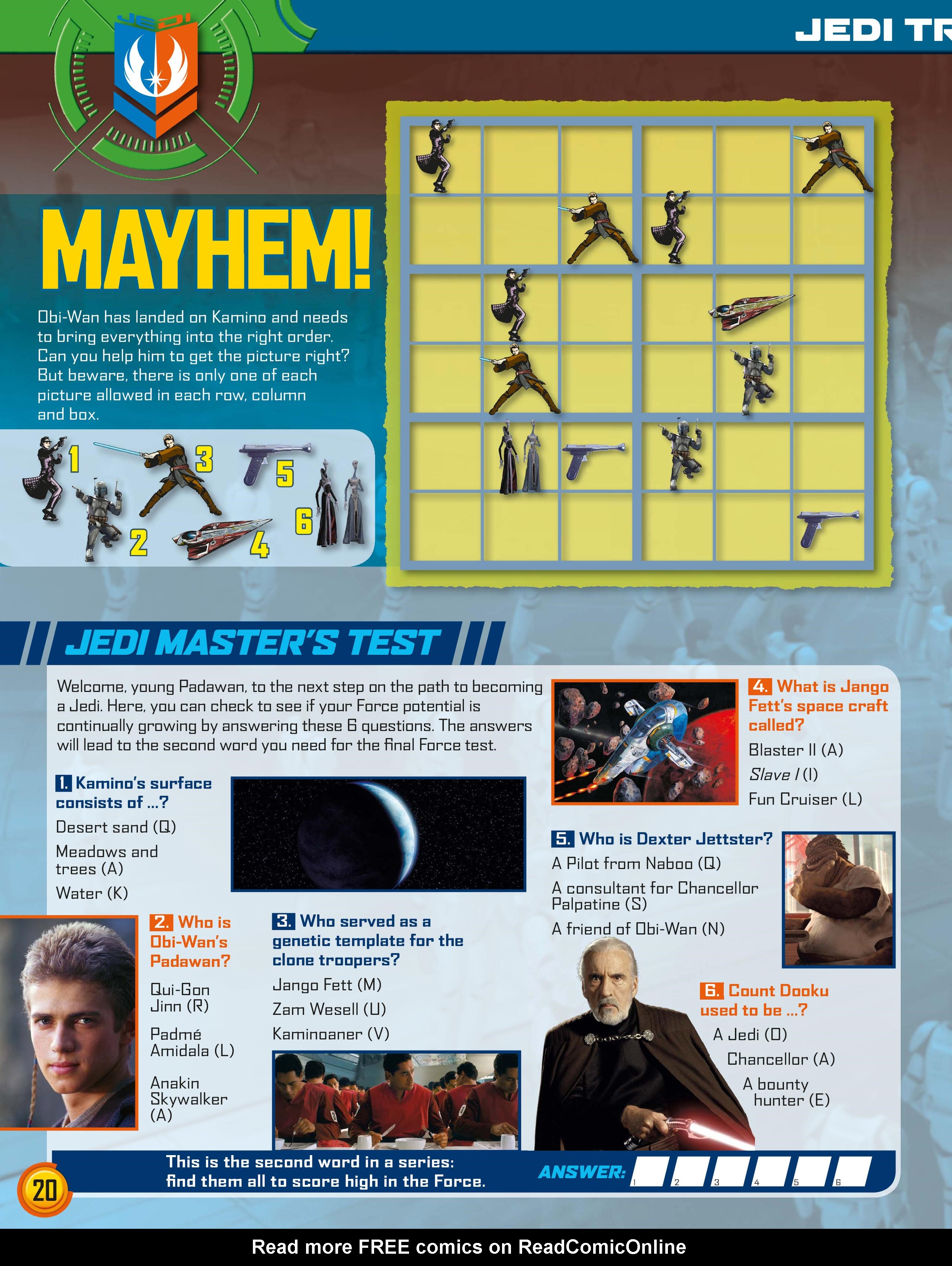 Read online Star Wars Jedi Master Magazine comic -  Issue #2 - 20