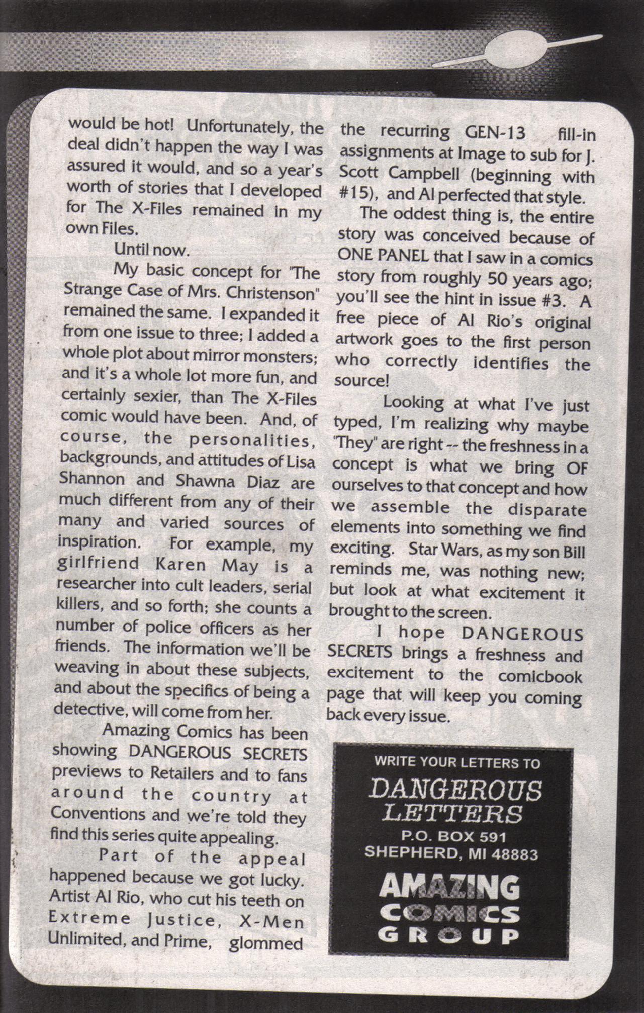 Read online Dangerous Secrets comic -  Issue # Full - 28