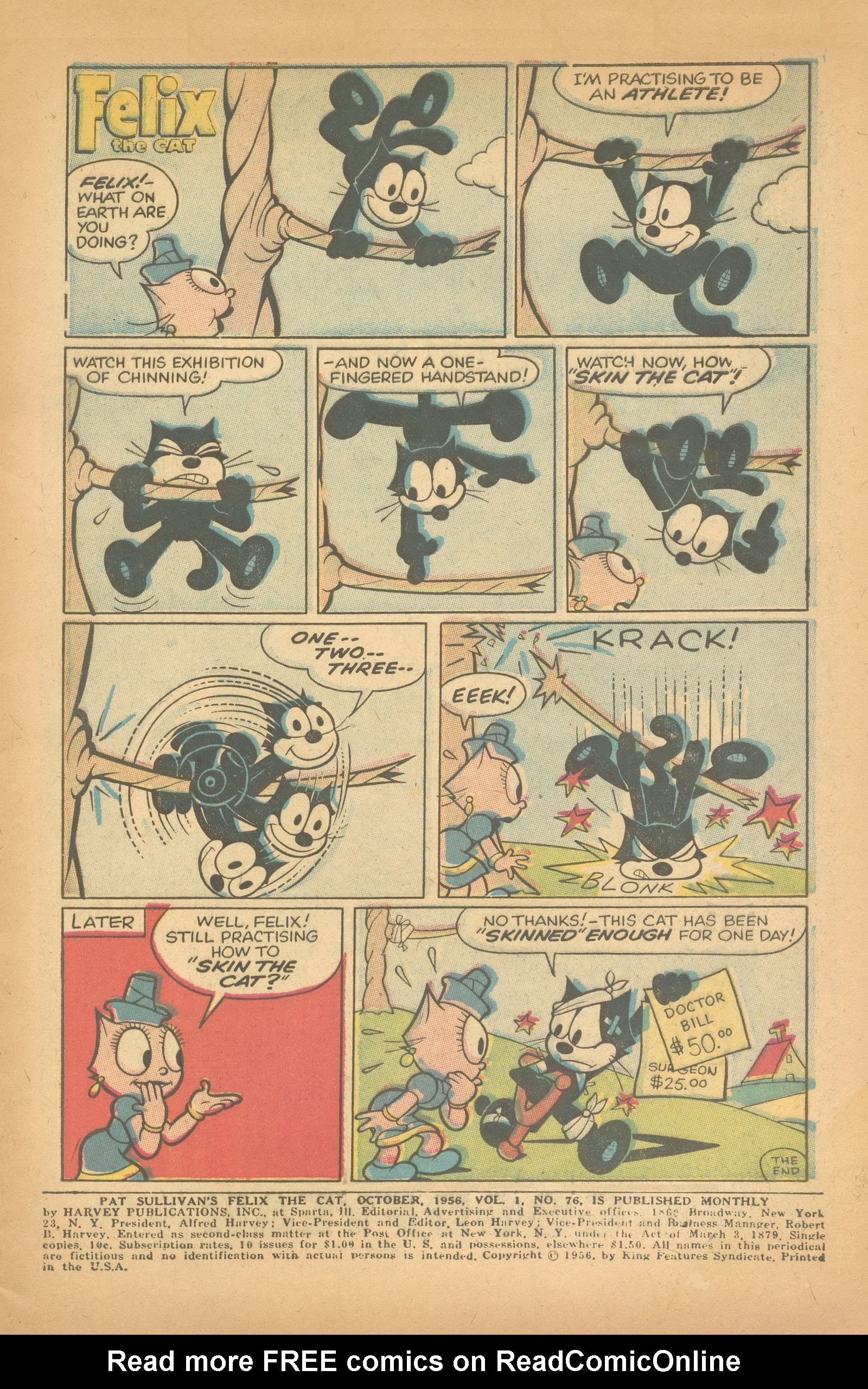 Read online Felix the Cat (1955) comic -  Issue #76 - 3
