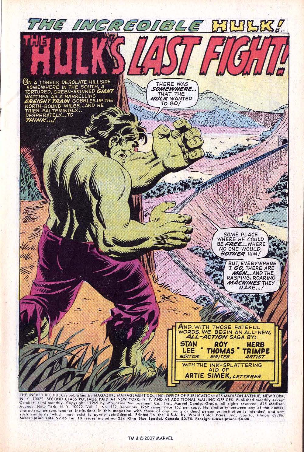 Read online The Incredible Hulk (1968) comic -  Issue #122 - 3