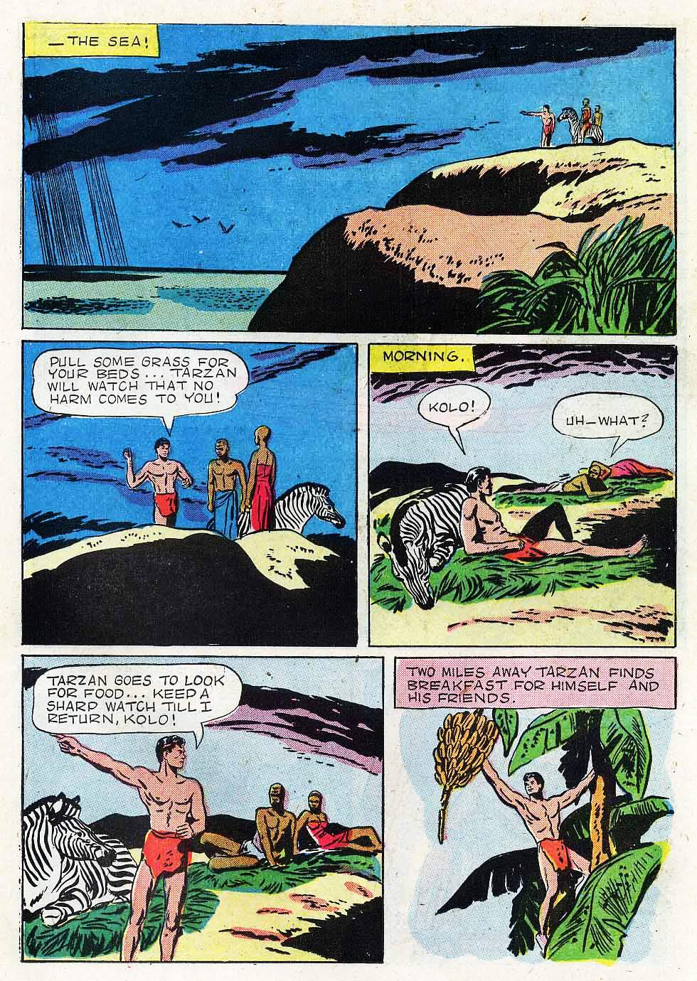 Read online Tarzan (1948) comic -  Issue #12 - 13